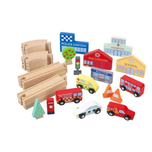 Orange tree toys Drveni set za voz- stiže pomoć slika 2