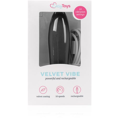 Mini vibrator Velvet, crni slika 9