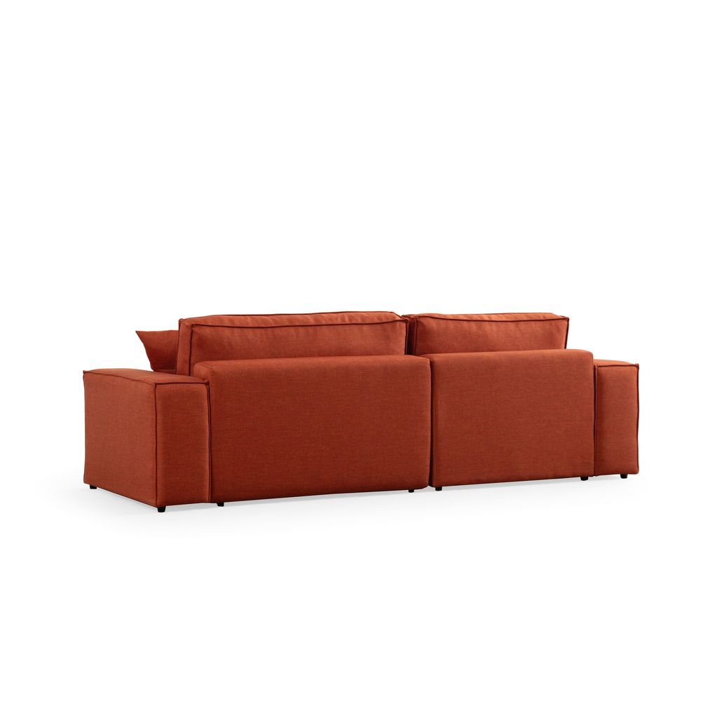 Pırlo Kutni Sofa na Razvlačenje - Narandžasti slika 8