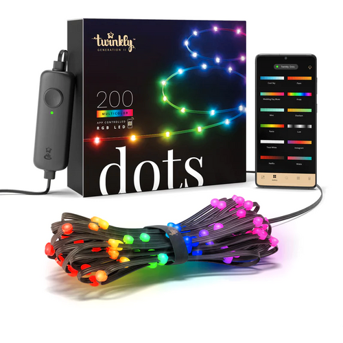 Twinkly, Dots pametne lampice, višebojno izdanje, 200L RGB, BT + WI-FI slika 1