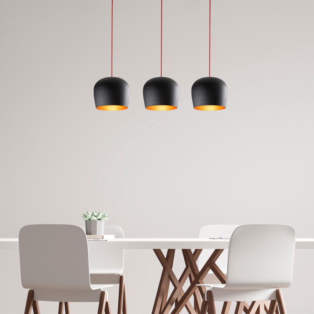 Luster Berceste N-1411 u Crno-Crvenoj Boji slika 2