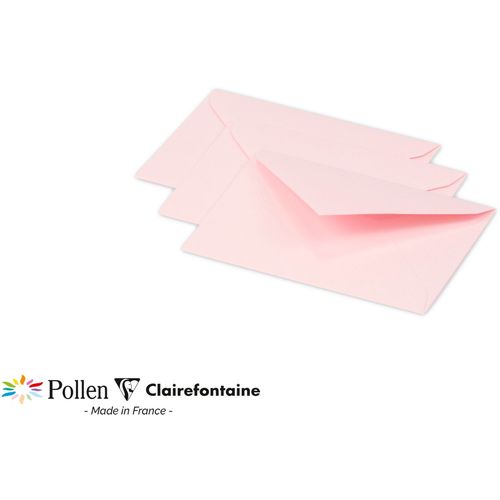 Clairefontaine kuverte Pollen 75x100mm 120gr pink 1/20 slika 1