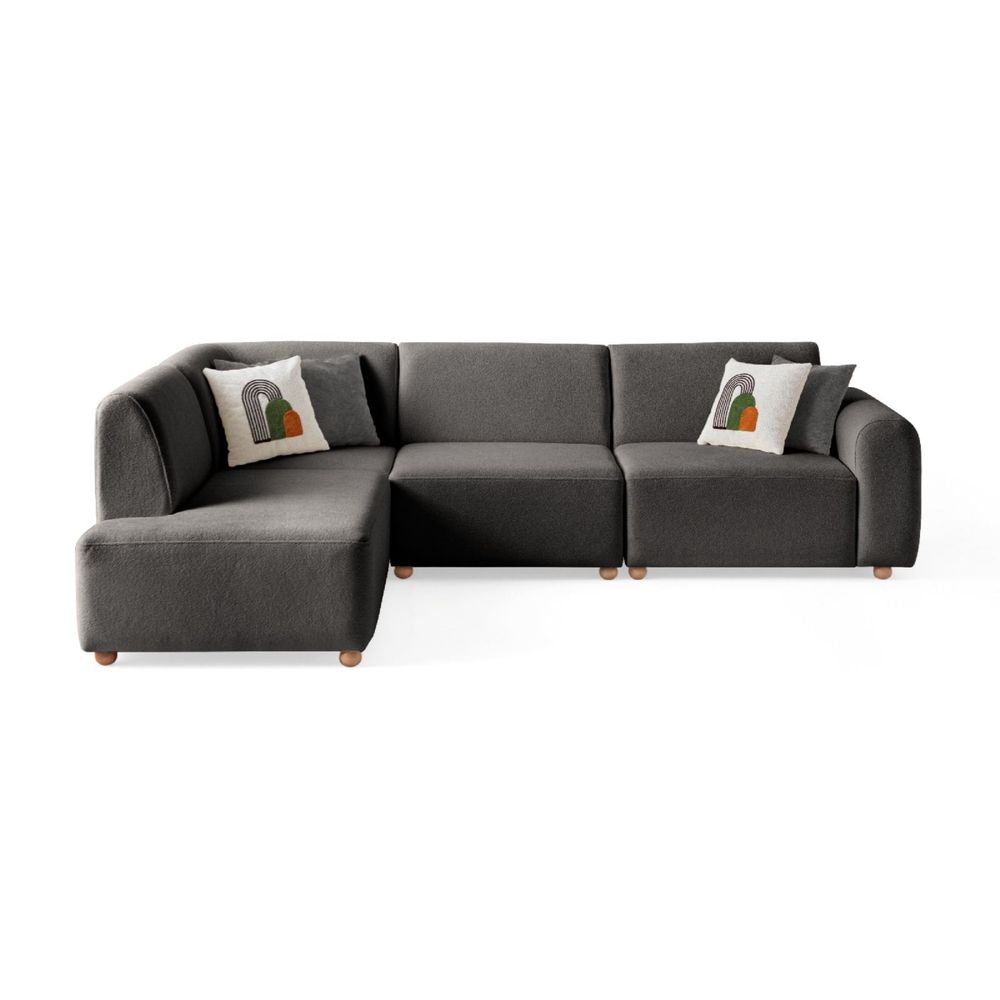 Ugaona Sofa S-Loft Lijeva - boja: antracit slika 12