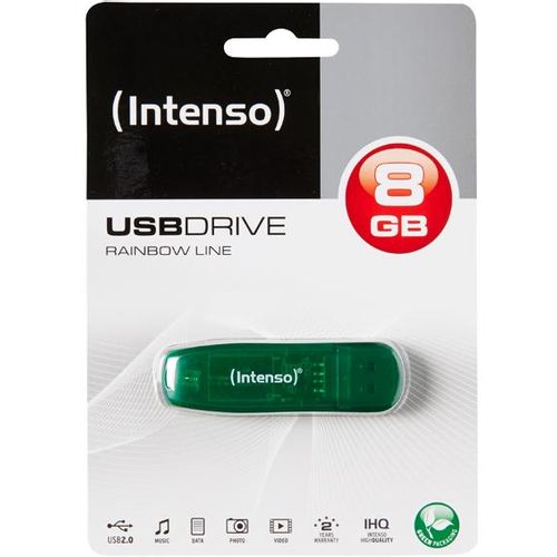 (Intenso) USB Flash drive 8GB Hi-Speed USB 2.0, Rainbow Line, ZELENI - USB2.0-8GB/Rainbow slika 5