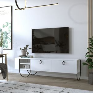 Woody Fashion Stalak za televizor, Bijela boja, Norfolk Tv Stand - White