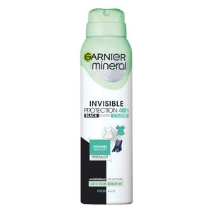 Garnier Mineral Invisible Black White Colors Fresh Aloe dezodorans u spreju 150ml