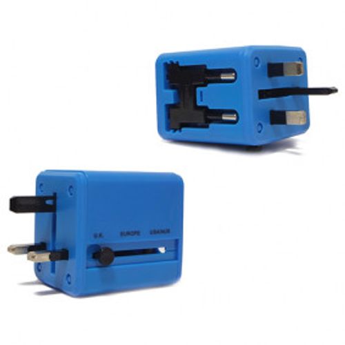 Universal travel adapter plavi slika 1