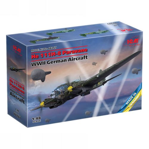 Model Kit Aircraft - He 111H-8 Paravane WWII German Aircraft 1:48 slika 1