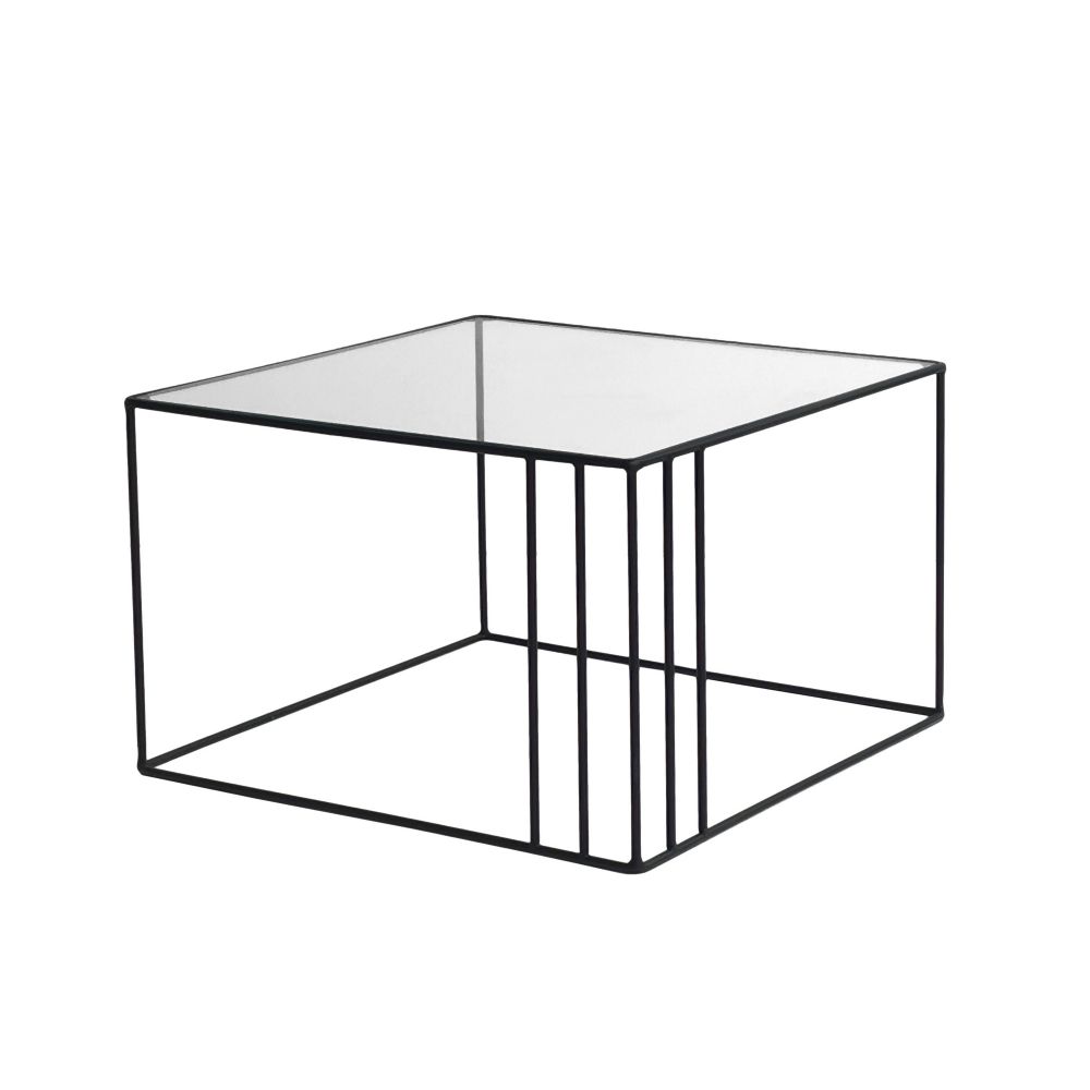 Outline - Crni Stakleni Sto za Kafu slika 7