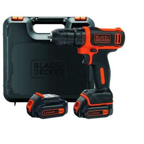 Black&Decker Aku bušilica odvijač 10,8 V 2xbaterija 1.5Ah + kofer BDCDD12KB slika 1