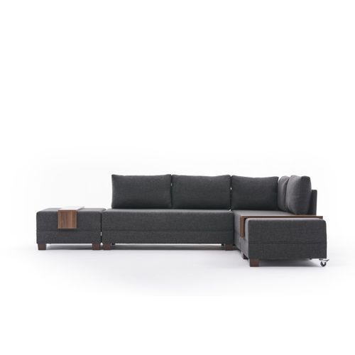 Atelier Del Sofa Fly Right - Anthracite Anthracite Corner Sofa-Bed slika 5