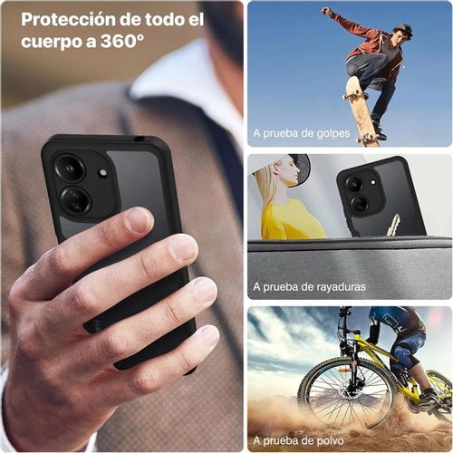 Techsuit – ColorVerse 360 ​​Series obostrana zaštitna maska za Xiaomi Redmi 13C 4G / Poco C65 – crna slika 4