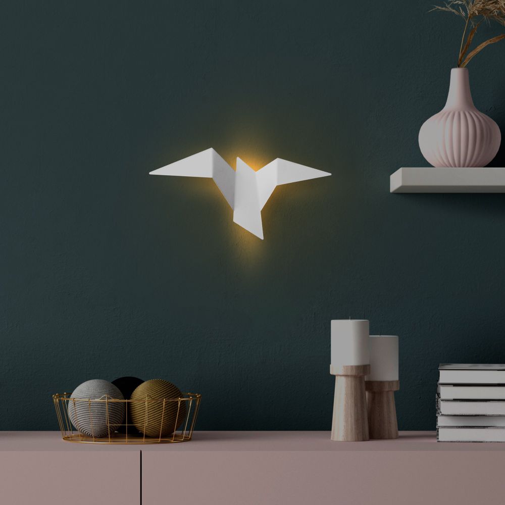 Pacalı - 13502 - M Bijela Zidna Lampa slika 1