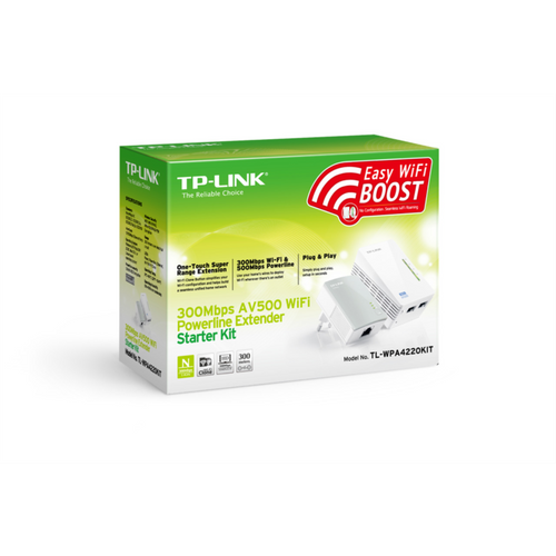 TP-LINK TL-WPA4220KIT 300Mbps AV600 WiFi Powerline Extender Starter Kit slika 3