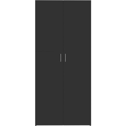 Ormarić za pohranu visoki sjaj crni 80x35,5x180 cm od iverice slika 6