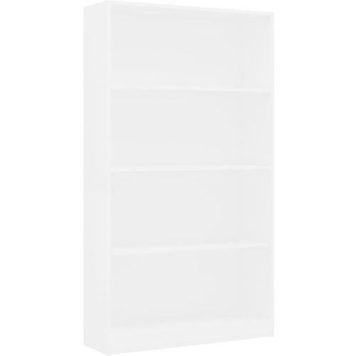 Ormarić za knjige s 4 razine bijeli 80 x 24 x 142 cm drveni slika 16