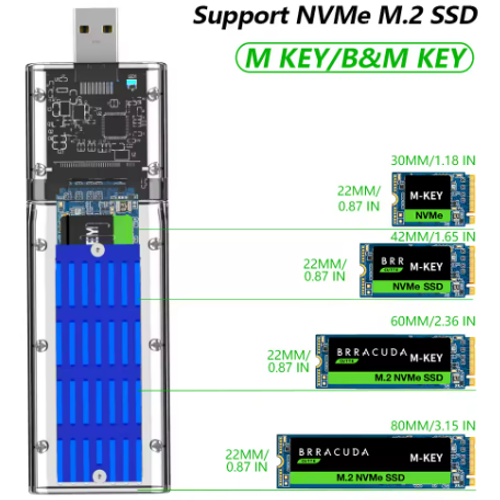 HDD Rack MAIWO USB(A) na M.2 NVME  K1714P  slika 2