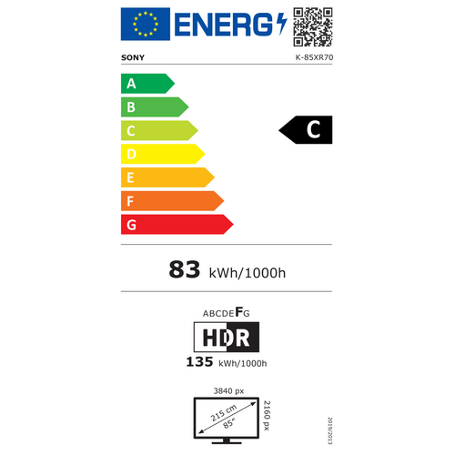 Sony televizor Mini LED UHD K85XR70PAEP slika 2