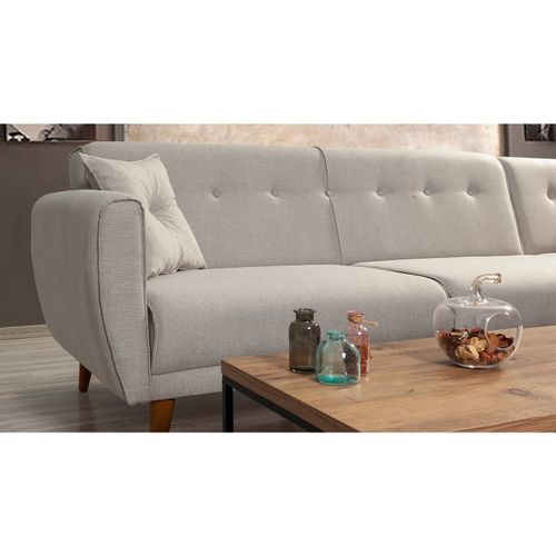 Atelier Del Sofa Aria Krem Ugao Sofa na Razvlačenje slika 3