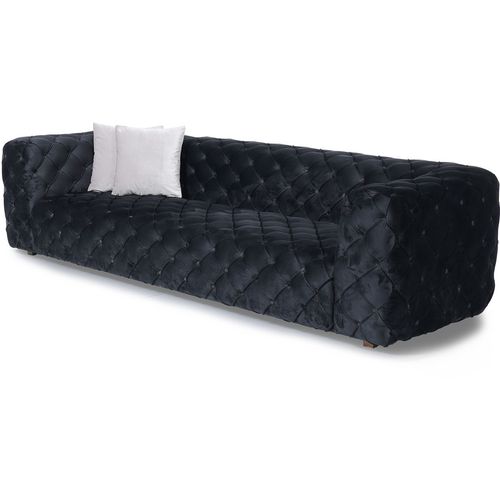 Zeus Black 4-Seat Sofa slika 4