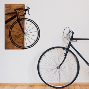 Dekorativni Drveni Zidni Ukras - Biciklet Black Walnut