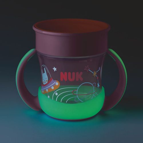 NUK Čaša koja svijetli u mraku Mini Magic Cup Night 6m+ 160ml, Roza slika 2