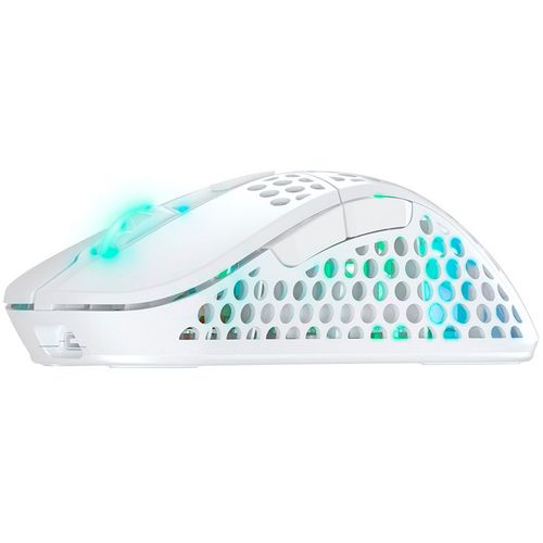 XTRFY M4W RGB, Ultra-light Wireless Gaming Mouse, Pixart 3389, Modular shell, White slika 1