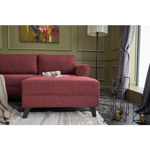 Atelier Del Sofa Kutna garnitura na razvlačenje, Bordo crvena, Eris - Claret Red slika 4