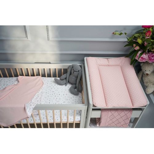 Ceba Baby mekana podloga za previjanje 50x70 CARO Pink slika 2