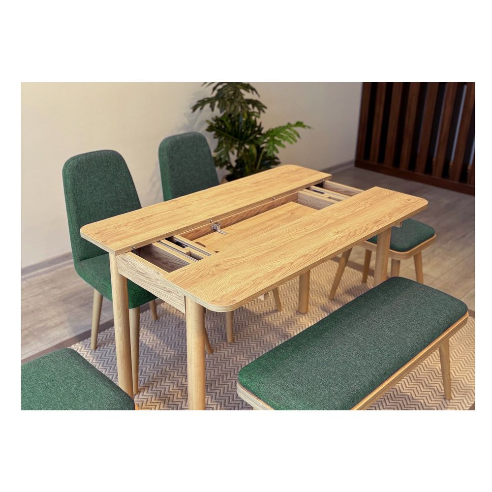 Vina Mini 03 1070 - Ekstenzibilni Trpezarijski Sto i Set Stolica (6 Komada) slika 5