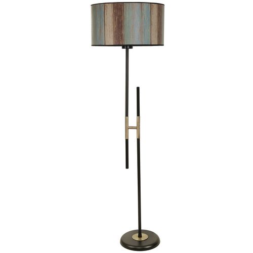 Felix Siyah Lambader Silindir Renkli Abajurlu Multicolor Floor Lamp slika 2