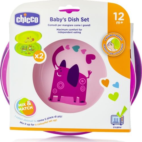 Chicco Set za jelo 12m+, Rozi slika 1