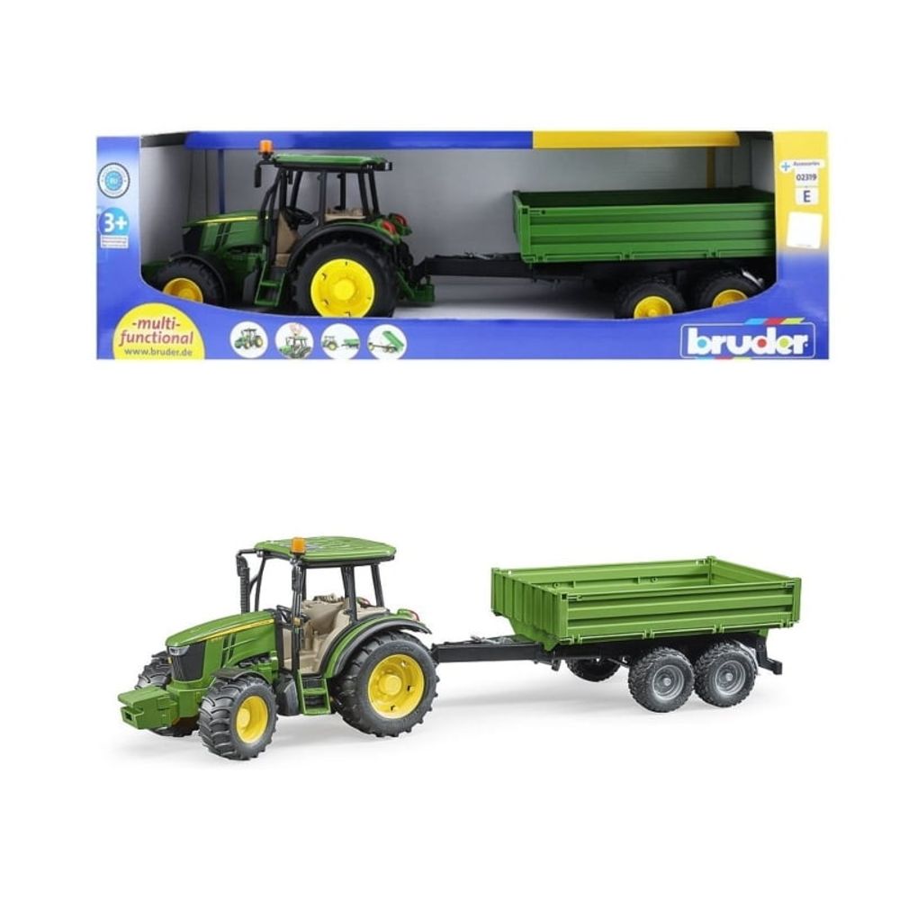Bruder John Deere traktor sa prikolicom 1:16 slika 1