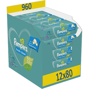 Pampers Vlažne maramice Fresh Clean XXL / 12x80kom