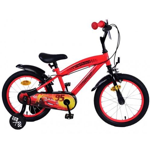 Dječji bicikl Volare Disney Cars 16" crveni s dvije ručne kočnice slika 1