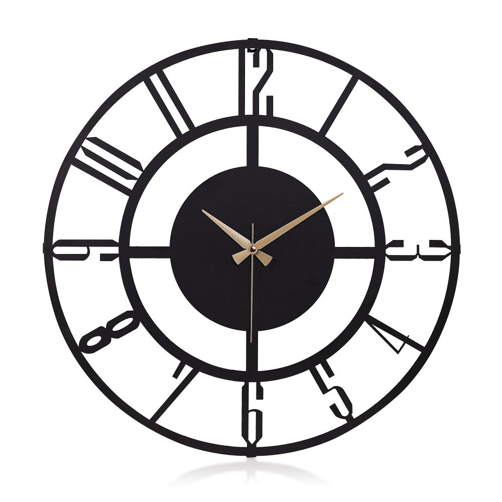 Decorative metal wall clock Bunnela 08, colour: black slika 2