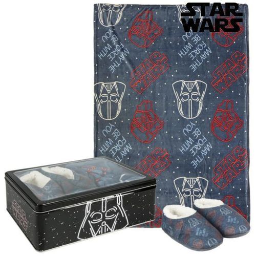 Metalna Kutija s Dekom i Papučama Star Wars 73674 (3 pcs) Črna slika 1