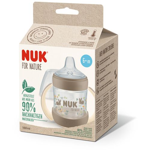 NUK plastična bočica For Nature bočica za učiti piti 150ml 6+ temp multicolor 10215366 slika 1