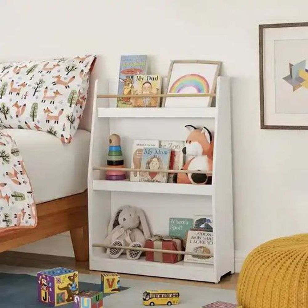 Kinder Home Drvena dječija polica, Bijela slika 9