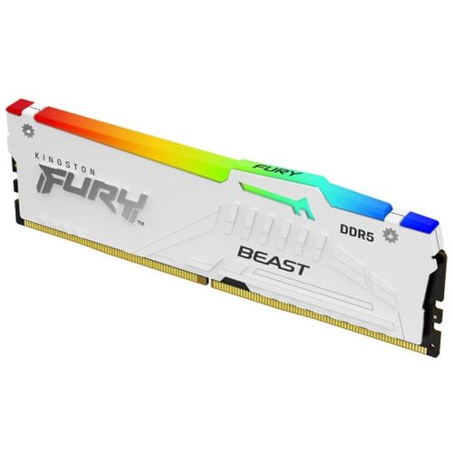 Kingston KF552C36BWEA-32 RAM DIMM DDR5 32GB 5200MHz Fury Beast RGB White Expo  slika 1