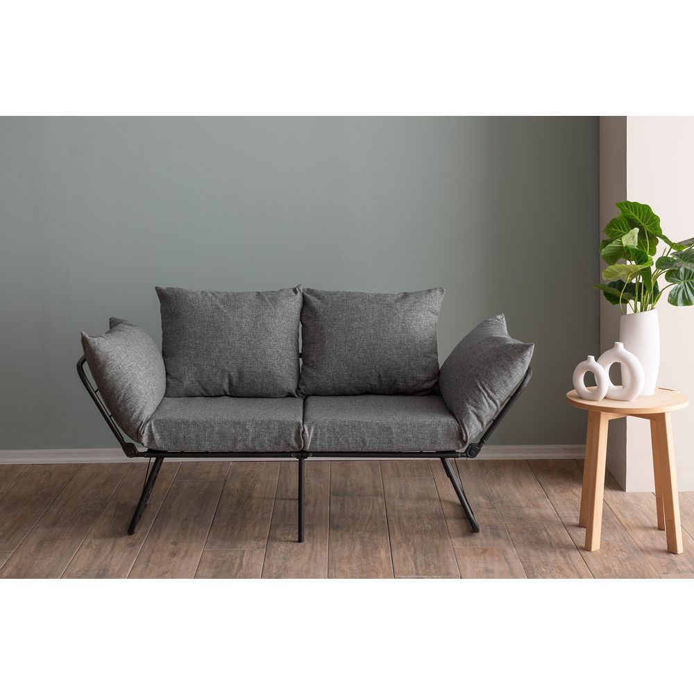 Viper Dvosjed - Svijetlo Siva Dvosjedna Sofa na Razvlačenje slika 1