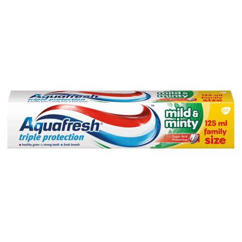 Aquafresh pasta za zube mild & miont 125ml slika 1