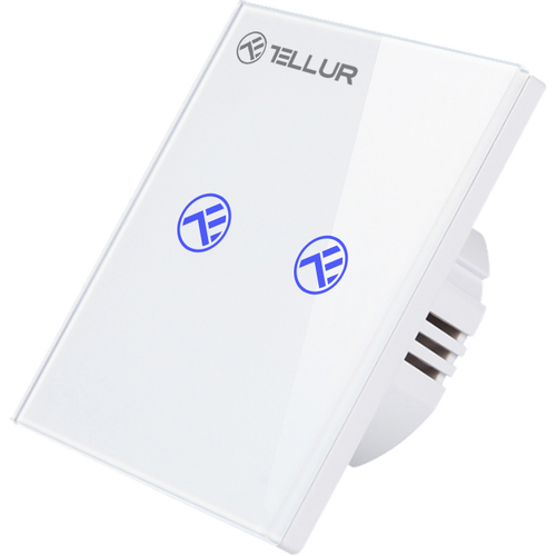 TELLUR SMART WIFI SWITCH, SS2N, 2 PORT, 1800W, 10A slika 1