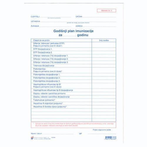 III-6-19/A GODIŠNJI PLAN IMUNIZACIJE (Obrazac 3); List, 21 x 29,7 cm slika 2