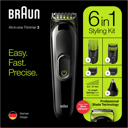 Braun trimer MGK3221 Blk/Vtgrn slika 5