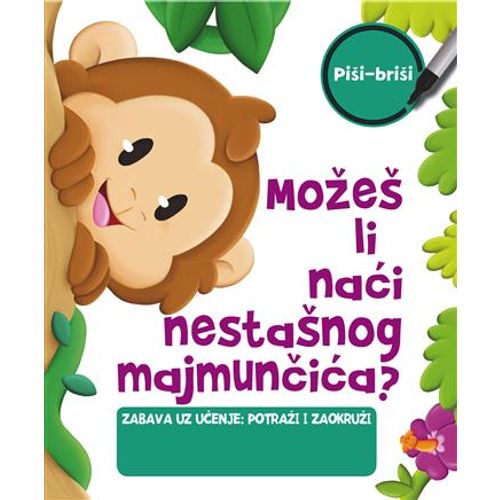 Piši - briši možeš li naći nestašnog majmunčića slika 1