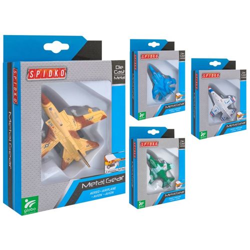 GLOBO Spidko Die Cast Avion sa povlačenjem unazad, Sorto slika 2