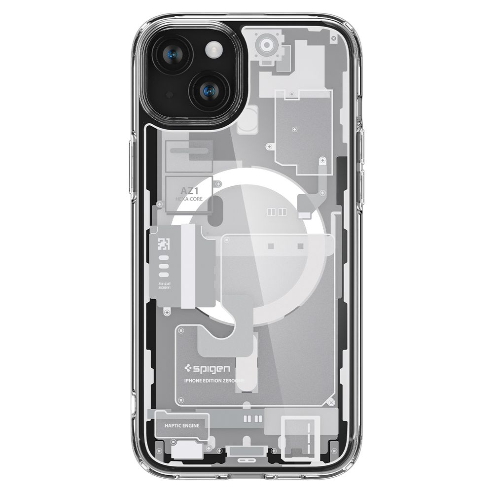 Spigen Ultra Hybrid MagSafe, zero one white - iPhone 15 slika 2