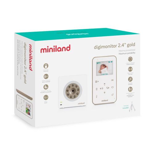 Miniland babymonitor 2.4" gold slika 6