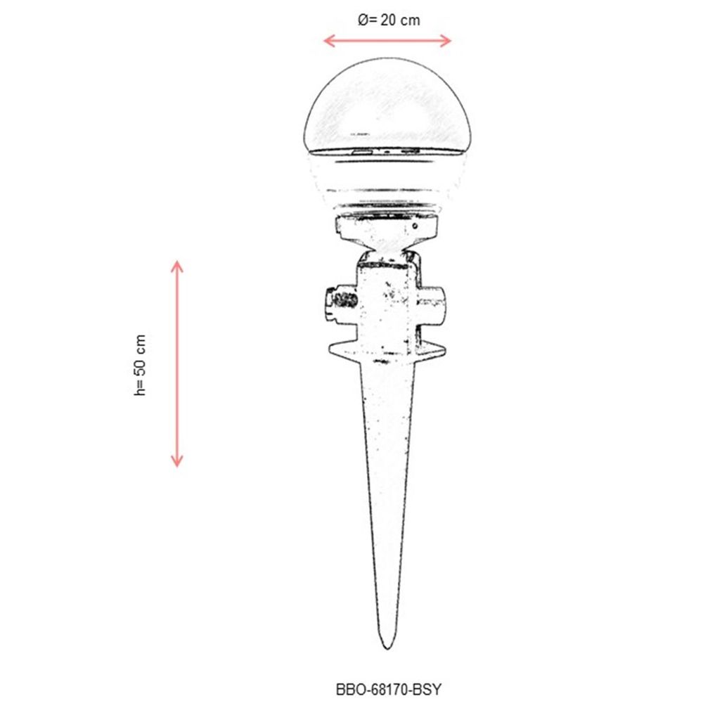 BBO-68170-BSY Crna Spoljna Zidna Lampa slika 3